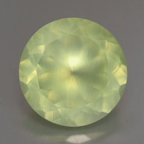Prehnita verde natural 5,64ct, transparente, transparente/translúcido