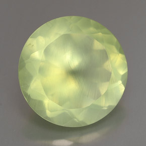 Prehnita verde natural 5,64ct, transparente, transparente/translúcido