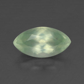Prehnita verde natural 1,19ct, transparente, transparente/translúcido