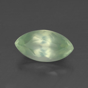 Prehnita verde natural 1,19ct, transparente, transparente/translúcido