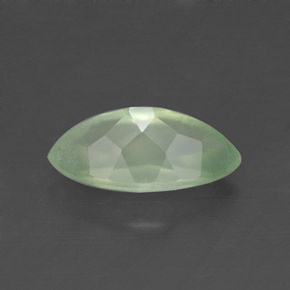 Prehnita verde natural 1,19ct, transparente, transparente/translúcido