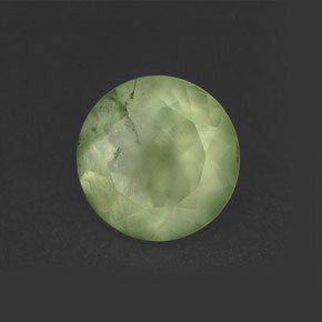 Prehnita verde natural 5,83ct, transparente, transparente/translúcido