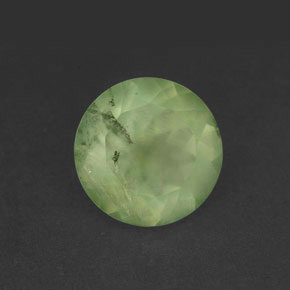 Prehnita verde natural 5,83ct, transparente, transparente/translúcido