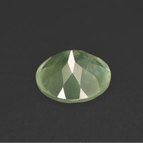 Prehnita verde natural 5,83ct, transparente, transparente/translúcido