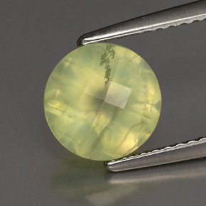Prehnita verde natural 1,94ct, transparente, transparente/translúcido