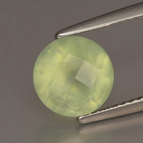 Prehnita verde natural 1,94ct, transparente, transparente/translúcido