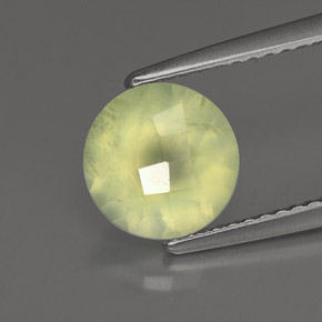 Prehnita verde natural 1,87ct, transparente, transparente/translúcido