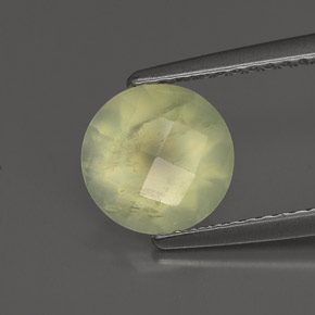 Prehnita verde natural 1,73ct, transparente, transparente/translúcido