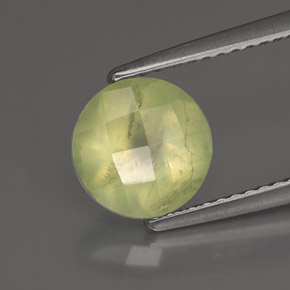Prehnita verde natural 1,91ct, transparente, transparente/translúcido