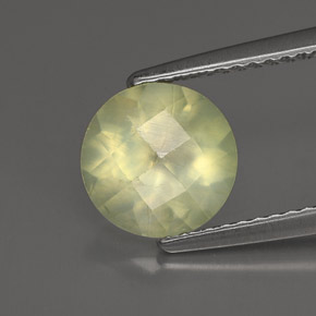 Prehnite Verde Natural 1.80ct, Transparente, Transparente/Translúcido