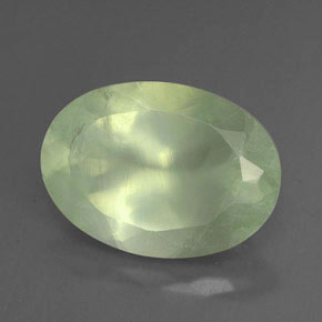 Prehnita verde natural 5,61ct, transparente, transparente/translúcido