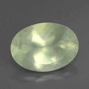 Prehnita verde natural 5,61ct, transparente, transparente/translúcido