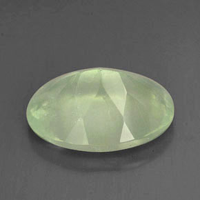 Prehnita verde natural 5,61ct, transparente, transparente/translúcido