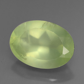 Prehnita verde natural 6,17ct, transparente, transparente/translúcido