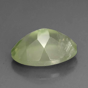 Prehnita verde natural 6,17ct, transparente, transparente/translúcido