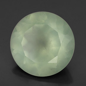 Prehnite Verde Natural 8.54ct, Corte Redondo, Translúcido
