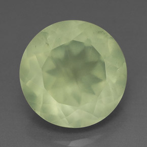 Prehnita verde natural 5,88ct, transparente, transparente/translúcido