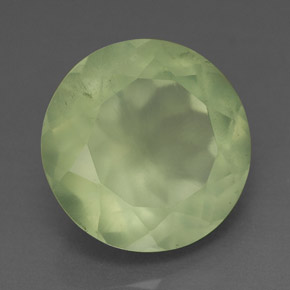 Prehnita verde natural 5,88ct, transparente, transparente/translúcido