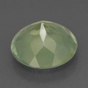 Prehnita verde natural 5,88ct, transparente, transparente/translúcido