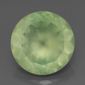 Prehnita verde natural 5,66ct, transparente, transparente/translúcido