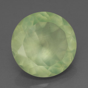 Prehnita verde natural 5,66ct, transparente, transparente/translúcido