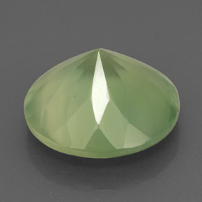 Prehnita verde natural 5,66ct, transparente, transparente/translúcido
