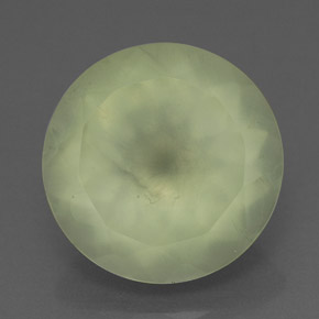 Prehnita verde natural 6,05ct, transparente, transparente/translúcido