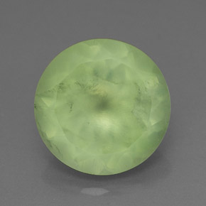 Prehnita verde natural 5,72ct, transparente, transparente/translúcido