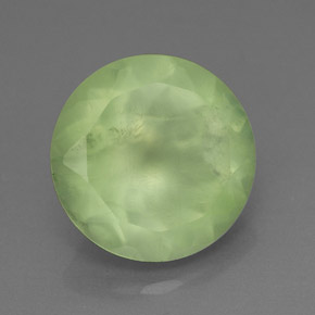 Prehnita verde natural 5,72ct, transparente, transparente/translúcido