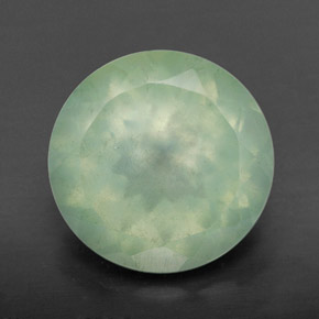 Prehnita verde natural 6,09ct, transparente, transparente/translúcido