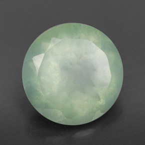 Prehnita verde natural 6,09ct, transparente, transparente/translúcido