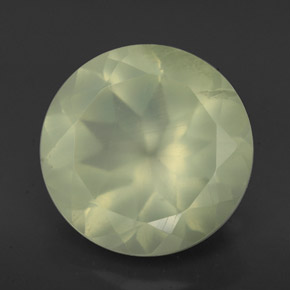 Prehnita verde natural 5,62ct, transparente, transparente/translúcido