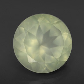 Prehnita verde natural 5,62ct, transparente, transparente/translúcido
