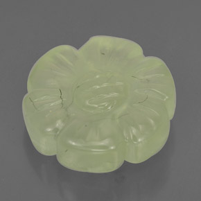 Prehnita verde natural 4,85ct, forma extravagante, translúcido