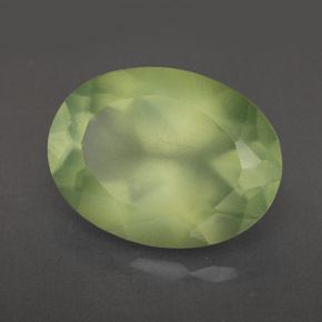 Prehnita verde natural 8,93ct, transparente, transparente/translúcido