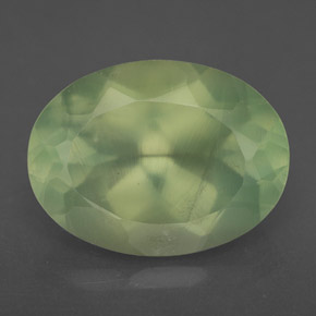 Prehnita verde natural 9,24ct, transparente, transparente/translúcido