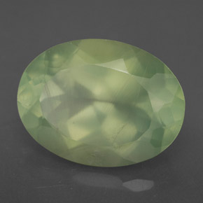 Prehnita verde natural 9,24ct, transparente, transparente/translúcido