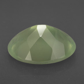Prehnita verde natural 9,24ct, transparente, transparente/translúcido