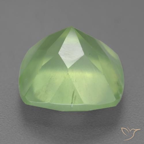 Prehnite Verde médio Natural 7.60ct, Almofada, Translúcido