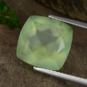 Prehnita verde natural 7,15ct, transparente, transparente/translúcido