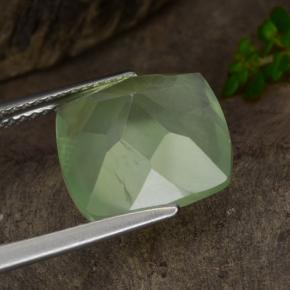 Prehnita verde natural 7,15ct, transparente, transparente/translúcido