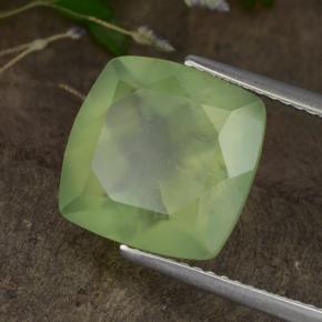Prehnita verde natural 6,62ct, transparente, transparente/translúcido