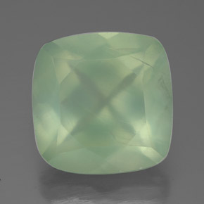 Prehnita verde natural 7,48ct, transparente, transparente/translúcido