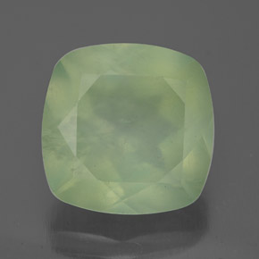 Prehnita verde natural 7,04ct, transparente, transparente/translúcido