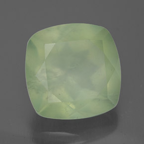 Prehnita verde natural 7,04ct, transparente, transparente/translúcido