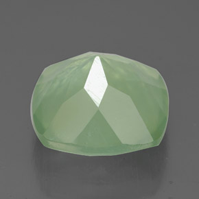 Prehnita verde natural 7,04ct, transparente, transparente/translúcido