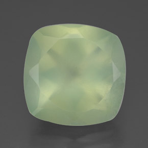 Prehnita verde natural 6,90ct, transparente, transparente/translúcido