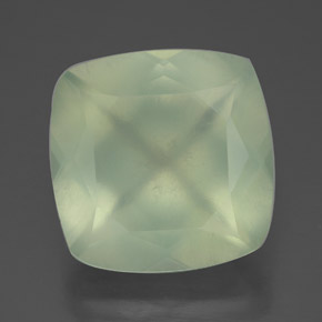 Prehnita verde natural 7,44ct, transparente, transparente/translúcido