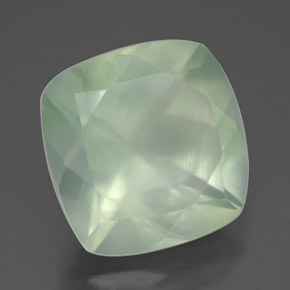 Prehnita verde natural 6,85ct, transparente, transparente/translúcido