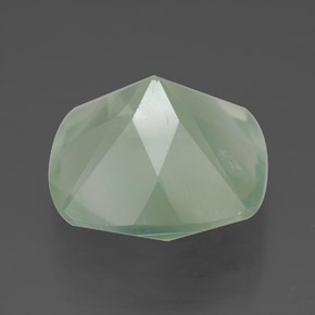 Prehnita verde natural 6,85ct, transparente, transparente/translúcido